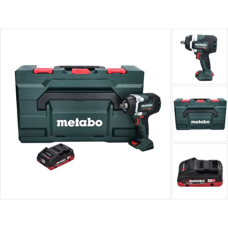 Metabo SSW 18 LTX 800 BL Atornillador de impacto a batería 18 V 800 Nm 1/2" sin escobillas + 1 batería de 4,0 Ah + metaBOX - sin cargador (1/5)