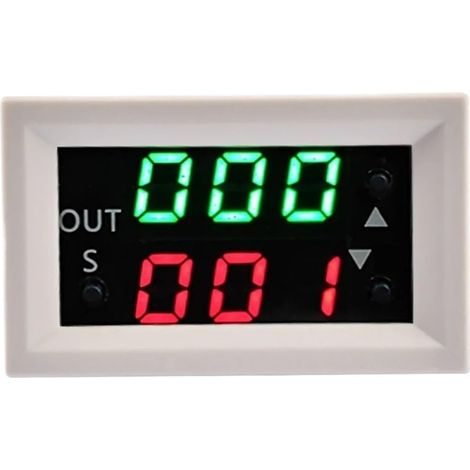Module relais temporisé numérique 12 V CC avec double affichage (1/5)