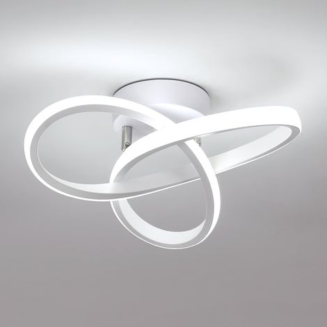 GOECO Modern LED Ceiling Light 22W 2500LM, Clover Design, Cool White 6500K for Bedroom Kitchen Hallway Balcony