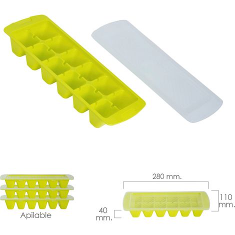 Eiskübel mit Deckel 12 Würfel