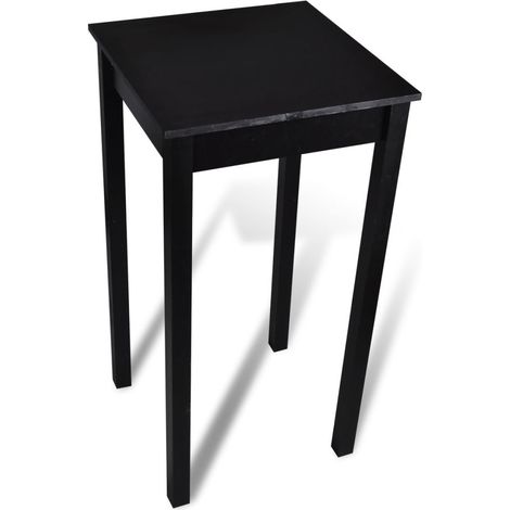 Tavolo alto da bistrot nero MDF 107 cm