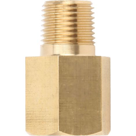 Adaptateur universel en laiton pour manomètre de pression et de température d'huile 1/8 NPT vers BSPT pour voiture (1/4)