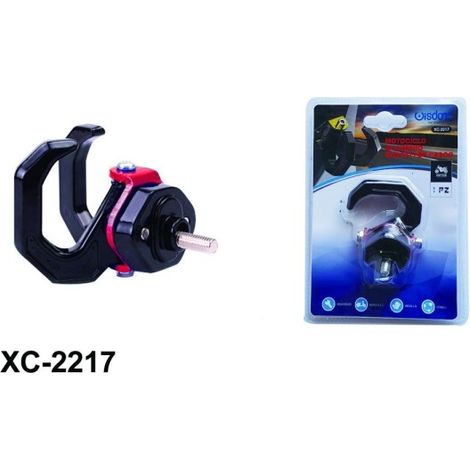 Crochet Double Universel En Aluminium Pour Casque De Moto Avec Vis Xc-2217