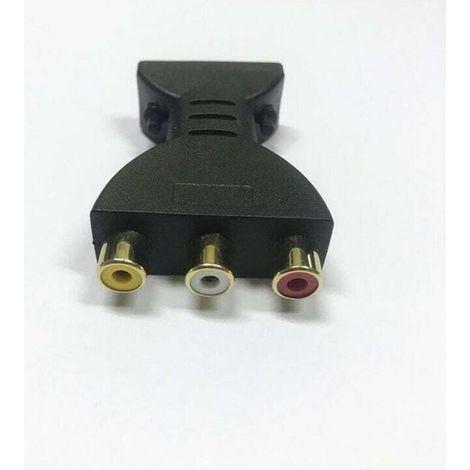 Audio - Convertisseur vidéo HDMI vers RCA Adaptateur HDMI vers AV Synchronisation rouge, blanc et jaune (1/3)