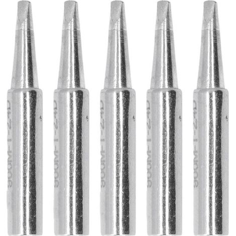 5 pièces pointes à souder BGA, kit embouts cuivre pour station de soudage série 900M, type plat 2.4D, outil de soudure matériel (1/5)