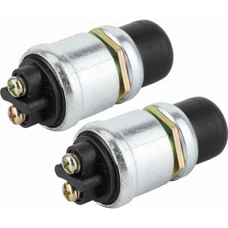 Interrupteur à bouton poussoir 2 pièces klaxon interrupteur de démarrage du moteur SPST bouton poussoir démarreur étanche bouton poussoir interrupteur de démarrage 50A 12V pour bateau de voiture (1/5)