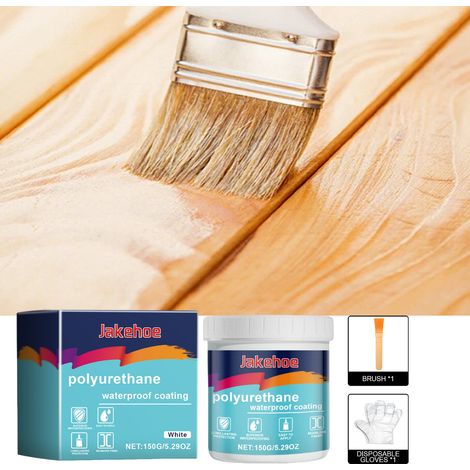 White hydrophobic sealant for bathroom roofs, doors, windows, and exterior walls - 150g + 1 brush + 1 pair of disposable gloves -- BIEMMEDUE (1/5)