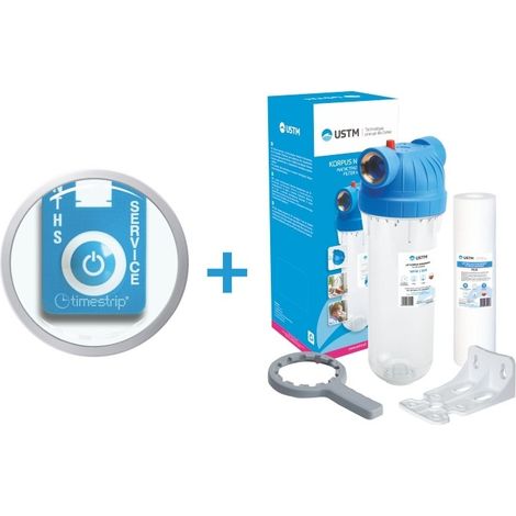 Corpo da 10" con attacco da 3/4" + piastra + chiave + viti + inserto