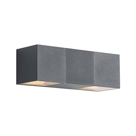 [NEUWERTIG] B-Ware ELC Außenleuchte Wandlampe LED Vanda Außenwandleuchte Schwarz Aluminium warmweiß (1/2)
