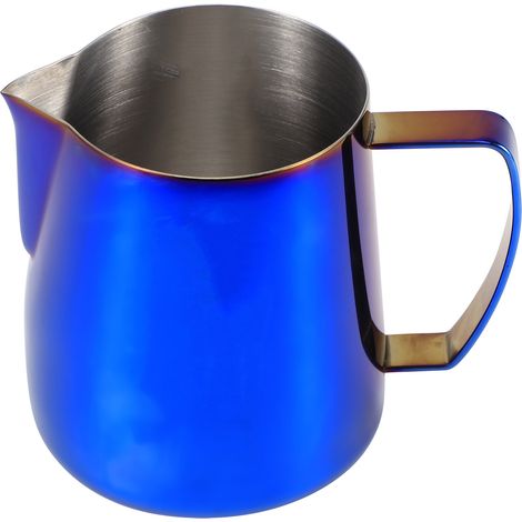 Pichet à mousser le café 400 ml en acier inoxydable 304, idéal pour le latte art à la maison, au bureau ou en magasin. (1/5)