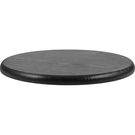 Bois Assise Lisse Tabouret Ronde en Foncé Surface, de Bar (1/5)