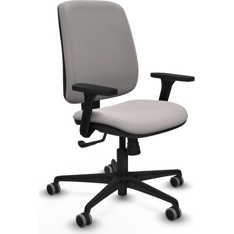 Chaise piqueras y crespo Alares blanc simili cuir dossier réglable (1/2)