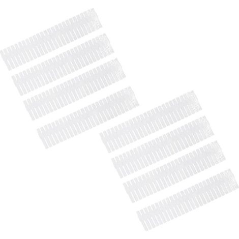 Set de 8 - Séparateur de tiroir - Organisateur de tiroir - Pour Vêtements/ Cuisine/ Salle de bain / Armoire - Séparateur - blanc - 327 cm - plastique (1/4)