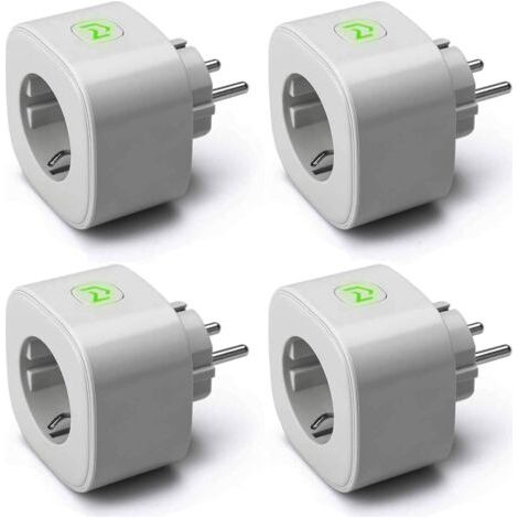 Prise Connectée, Prise Intelligente Compatible avec Alexa, Google Home, Google Nest et SmartThings, Prise Grise WiFi avec Mesure de Consommation d'Énergie, Commande Vocale et Contrôle à Dista (1/5)