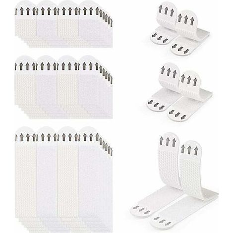 36 Paires (72 Bandes) Languettes Accroches Tableaux sans Percer Bandes de Suspension pour Photos Languettes Accroches Bandes AdhéSives Tableaux Fixation sans Dommage Bandes de Cadre Mural (1/4)