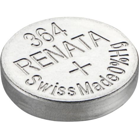 Pile bouton RENATA 364, 19mAh, oxyde d'argent