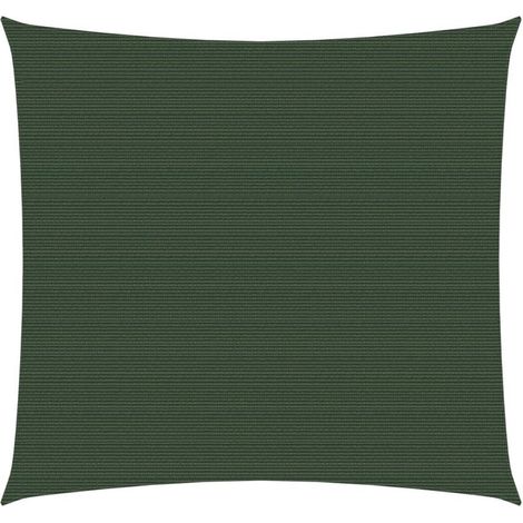 Voile d'ombrage Toile d'ombrage 160 g/m² Vert foncé 2x2 m PEHD 59254 (1/5)