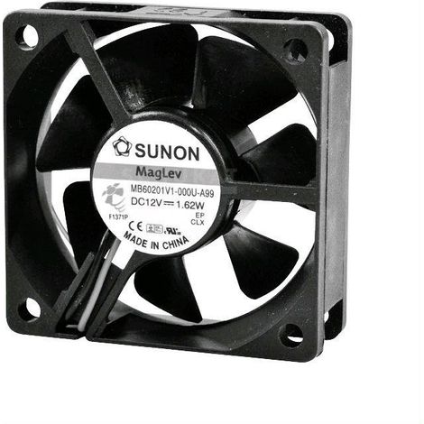 Sunon MF60201V21000UA99 Ventilateur axial 12 V/DC 32.27 m³/h (L x l x H) 60 x 60 x 20 mm