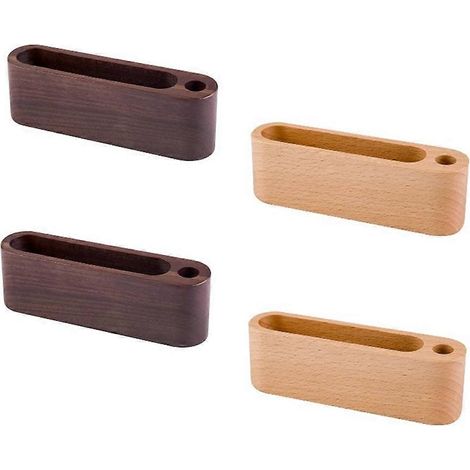 Visitenkartenhalter aus Holz, Schreibtisch-Organizer, Präsentationsständer mit Platz für Stift und Notizblock. (1/5)