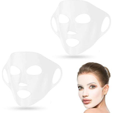 2 Masques en silicone pour prévenir l'évaporation, masques en silicone, masques réutilisables, supports de masques en silicone, housses de masques.