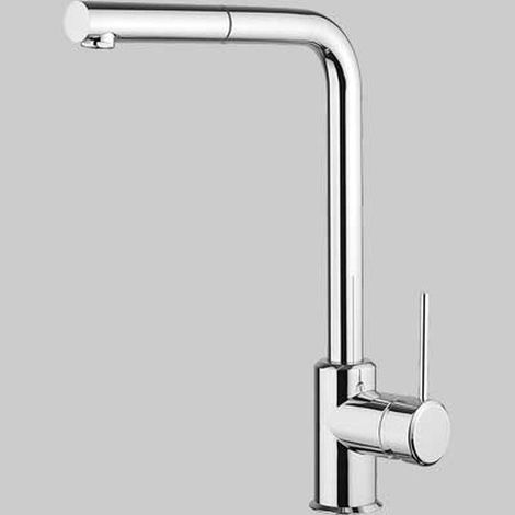 MONOCOMANDO LAVELLO CUCINA M4 DOCCETTA ESTRAIBILE - Cromo