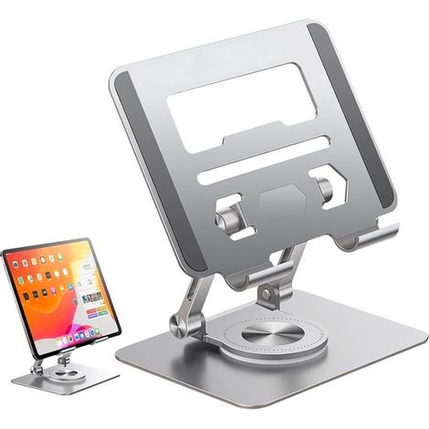 Schwenkbarer Tablet-Ständer aus Aluminiumlegierung 360 drehbarer Laptop-Ständer höhenverstellbarer Laptop-Ständer faltbarer Laptop-Halter mit für (1/5)
