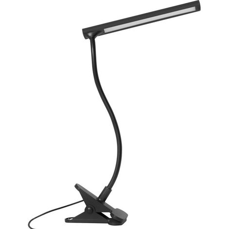 Lampada da ufficio a LED con clip, lampada da lettura [3 modalità di illuminazione], lampada da comodino, lampada da lettura con clip da 6W con adattatore USB, 70 cm, flessibile a 360° per e-reader (1/4)