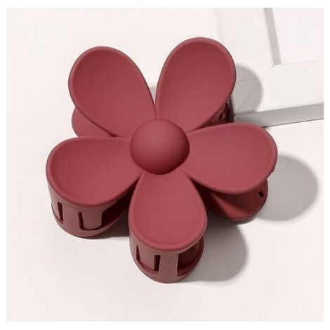 Ecarla Haarspange mit Blumenmuster in Pastell-Burgund SP152BOR (1/3)