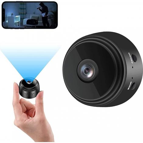 Camera WiFi 1080P Mini Caméra de Surveillance Interieur/extérieur sans Fil avec Enregistrement Micro Cachée Camera Enregistreur Cam Invisible (1/5)