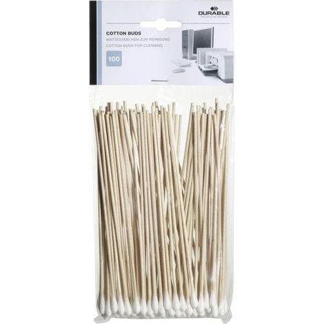 Bastoncillos de Algodón Blanco Duraderos 10 cm - Paquete de 100