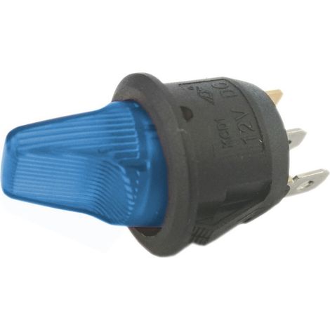 SCHALTER 6A 250V EIN-AUS BLAUE BELEUCHTUNG