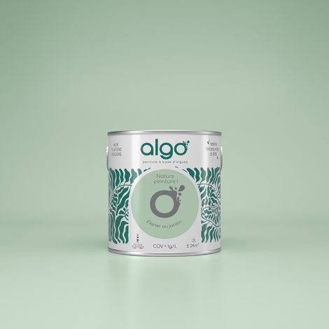 Peinture écologique Algo - Vert Flâner au Jardin - 2L / Velours