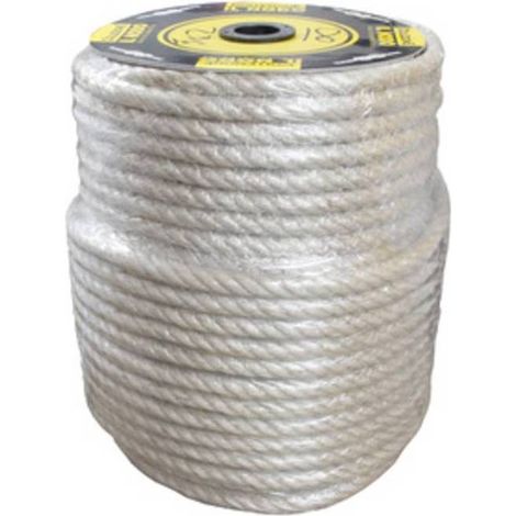 18 x FUNE CANAPA CHIARA D 18 MM BOBINA100 M CIRCA