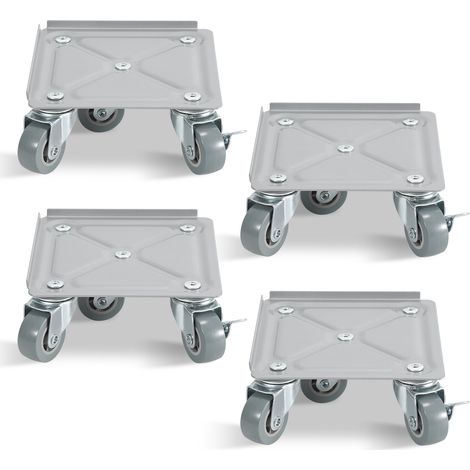 Wolketon plateau Roulant 8 pcs acier Charge max 500 kg Planche à roulettes Transporteur de meubles pour tous les sols Aide au transport (1/5)