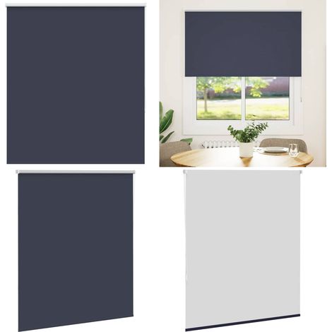 vidaXL Verdunkelungsrollo Marineblau 130x175 cm Stoffbreite 126,6 cm (1/5)