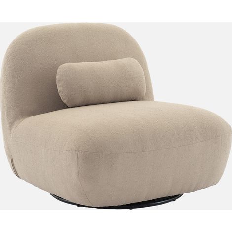 Poltrona girevole 360° bouclé