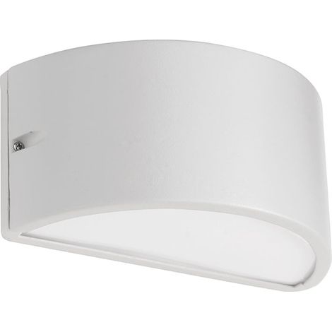 Applique extérieure IP44 en aluminium double émission Linus - Blanc (1/2)