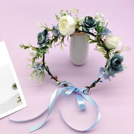 Coronas de boda，21 cm，ideales para bodas，fiestas y cumpleaños. Decora a tu querida mascota con estos hermosos adornos de raíz de loto rosa (1/5)