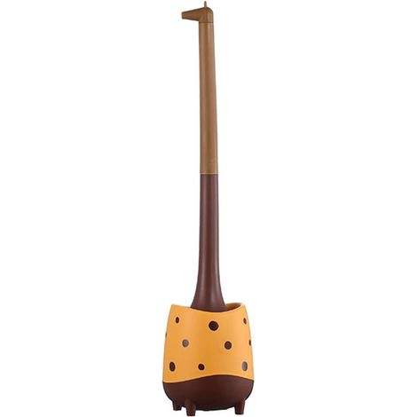 Brosse de toilette girafe – Support de rangement – Poils doux – Sans zones d'ombre – Anti-odeur – Accessoire amusant – Cadeau pendaison de crémaillère (1/5)