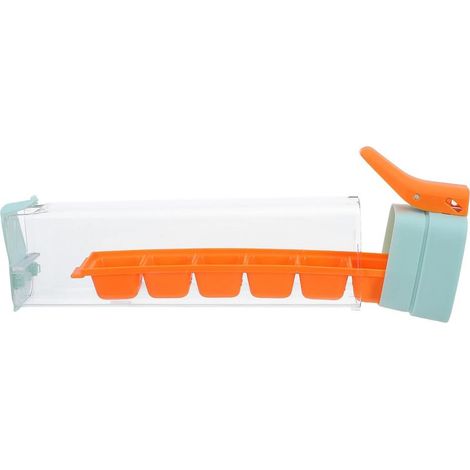 à Glaçons en Silicone Orange avec Couvercle, Design Compact et (1/5)