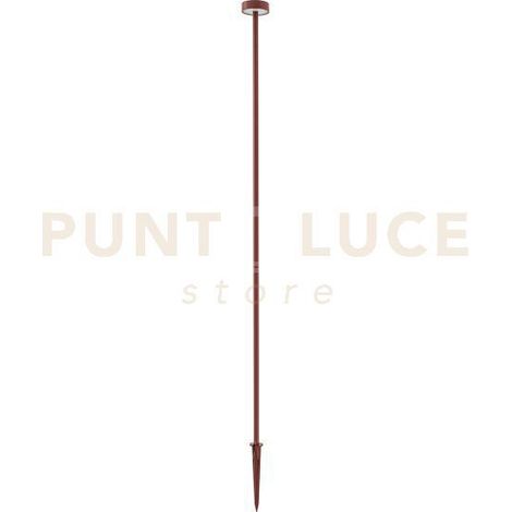 GES2425C PALETTO UN ALLUMINIO E METACRILATO LED 3000K 99LM 1,5W CON PICCHETTO MARRONE SCURO H.80CM