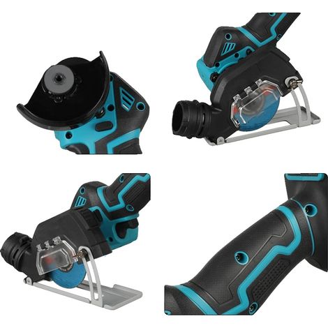 Amoladora angular inalámbrica, 380 W, 19500 RPM, 21 V, diámetro de la hoja de 76 mm, peso de 1,4 kg. (1/5)