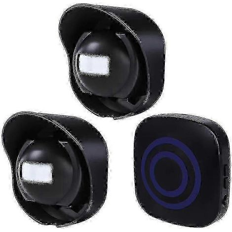 Alarme de voie sans fil, alarme de détecteur de mouvement extérieur étanche, 1 récepteur, 2 émetteurs, 38 sonneries, distance de transmission de 200 m/656 pi. (1/5)