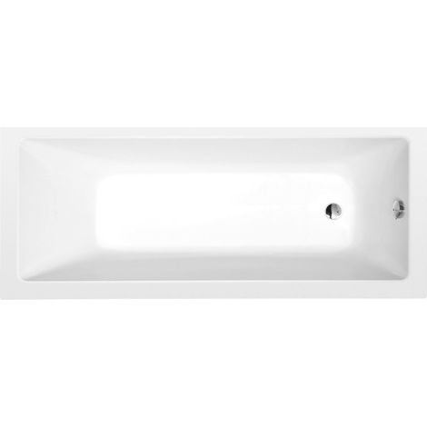 Baignoire rectangulaire NOEMI 170x70x39cm, Blanc Mat (1/2)