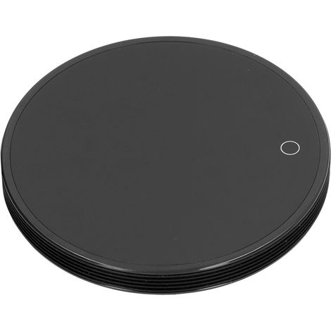Plaque chauffante électrique portable en alliage d'aluminium 18 W pour tasses, café, thé et lait, prise UE 220 V, noire