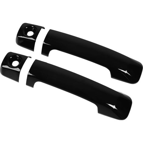4-teiliges Set Türgriffabdeckungen für die Außenseite von Autos, Schutzleisten für Außentürgriffe, glänzend schwarzer Kunststoff mit doppelseitigem Klebeband (1/5)