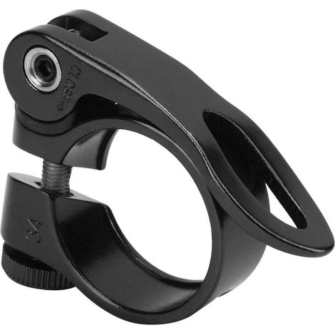 Schnellspann-Sattelklemme aus Aluminiumlegierung für Rennräder und Mountainbikes, kompatibel mit XT-C68 31,8 mm (schwarz) (1/5)
