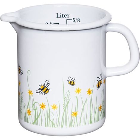 Riess Küchenmaß ⌀9cm 0,5L Biene Emaille