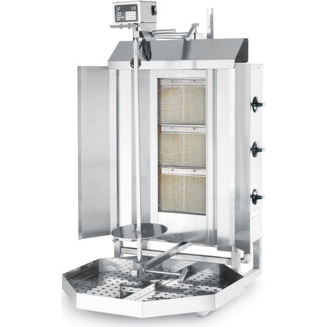 Forno tostapane a gas per gyros e kebab Hendi 143087, linea Profi 7200W.