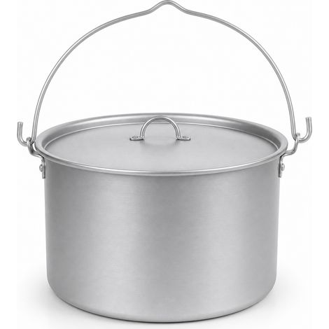 Marmite de camping en aluminium 8 L pour pique nique 5 à 8 personnes (1/5)
